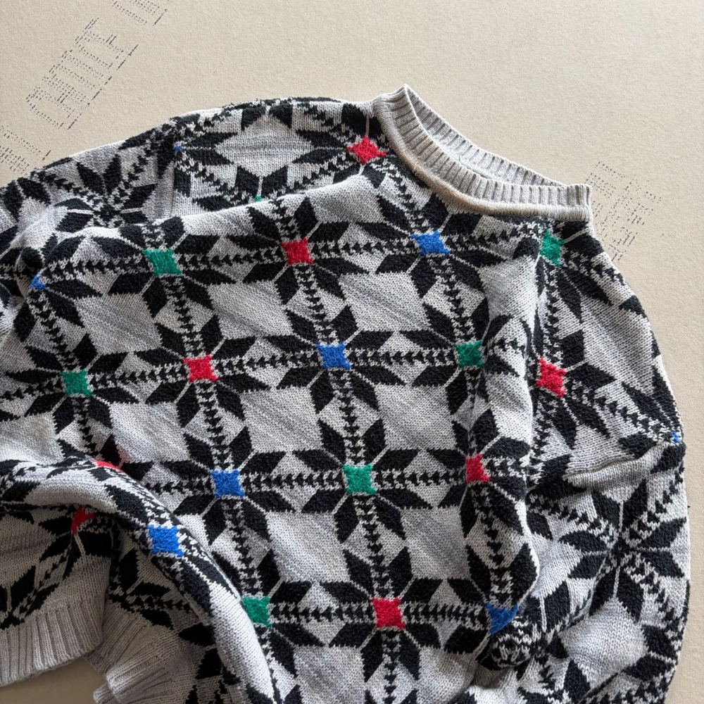 Vintage Liz Wear Snowflake Sweater